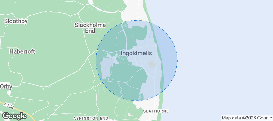 Ingoldmells Airbnb map
